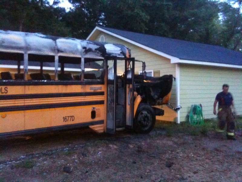 Empty school bus